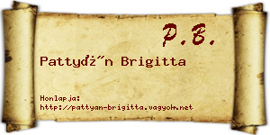 Pattyán Brigitta névjegykártya